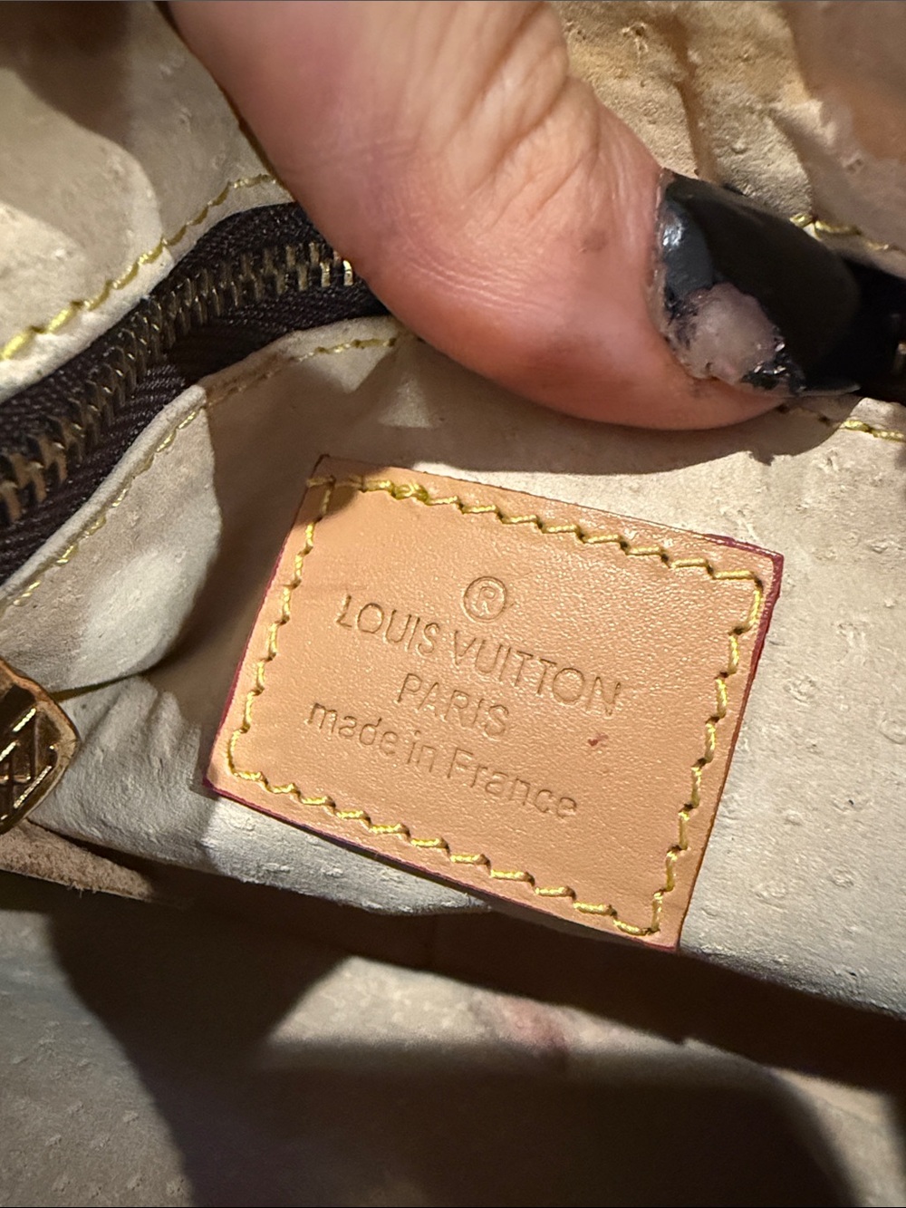 Louis Vuitton Brown Monogram Mini Pochette with Natural Vachetta Strap - Picture 6 of 7